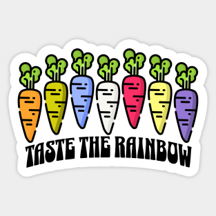 Rainbow Carrots Sticker